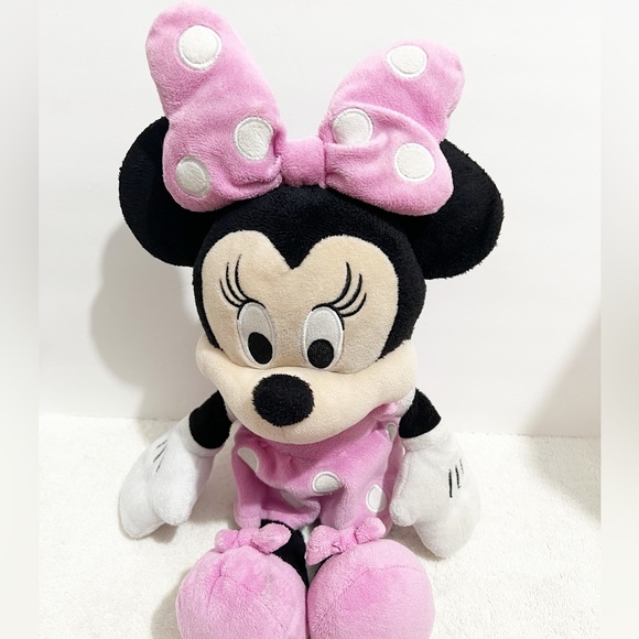 [Disney] Pink & White Large Soft Plush Minnie Mouse - Picture 2 of 6
